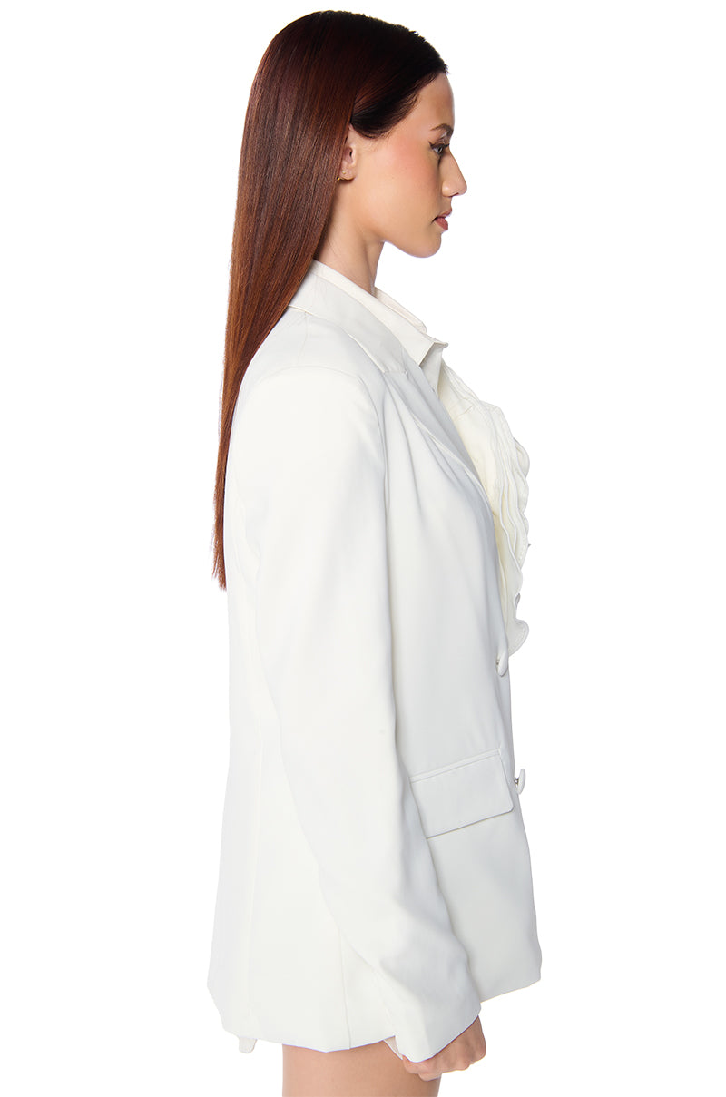 Back View Big Love Floral Blazer
