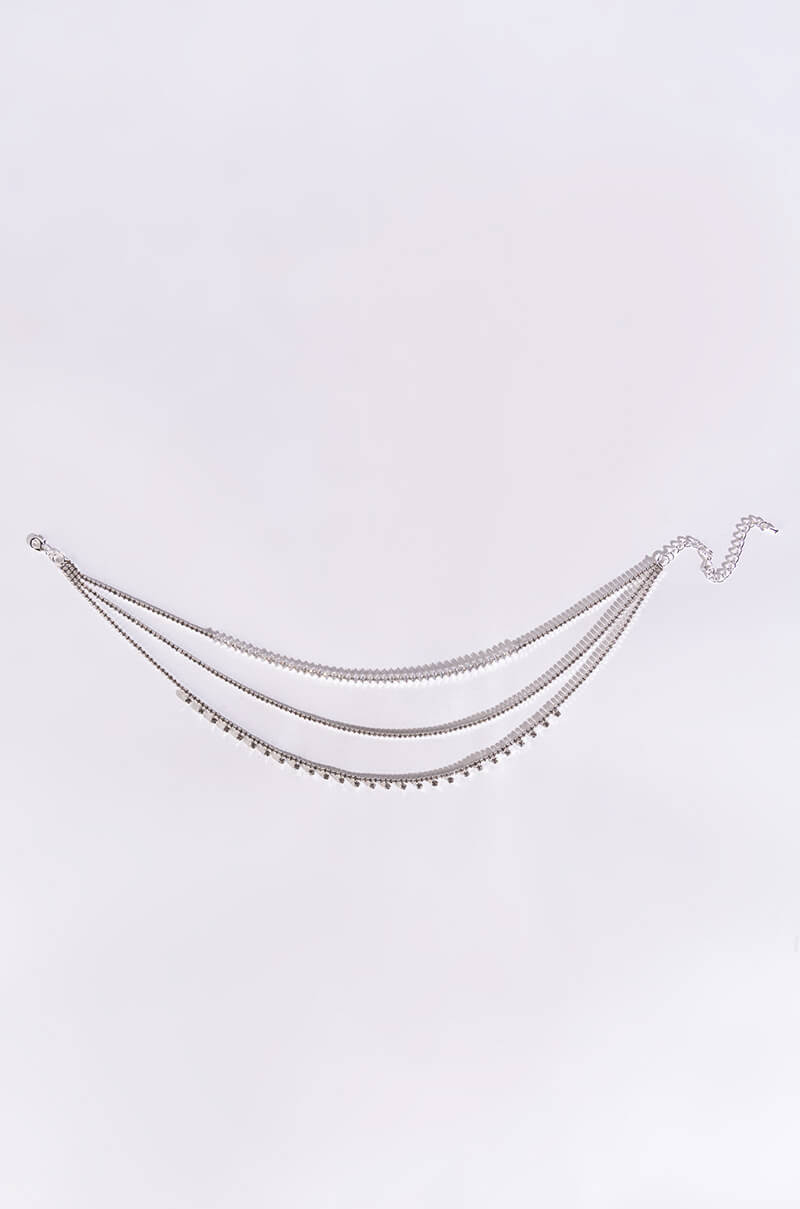 Side View Big Miss Cz Choker Set