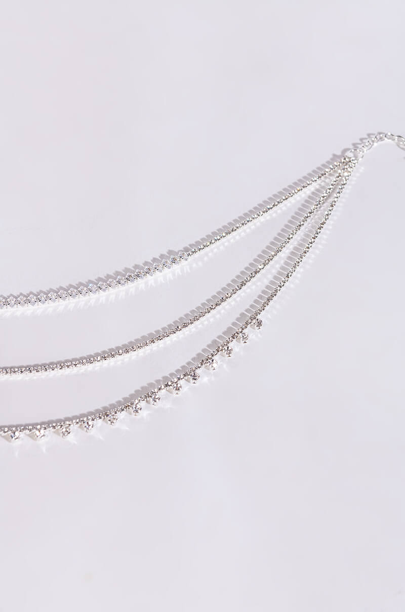 Back View Big Miss Cz Choker Set