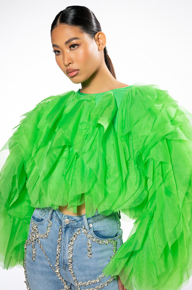 Front View Big Moment Long Sleeve Blouse