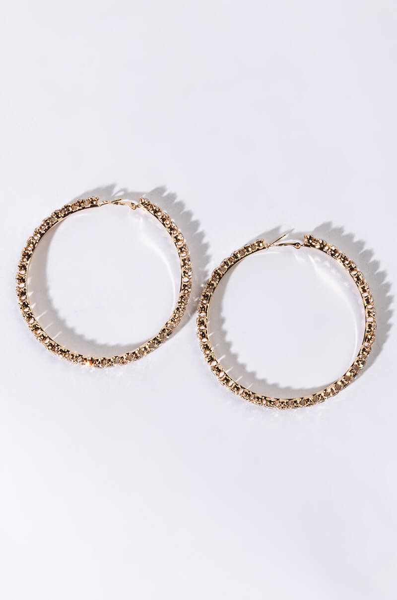 Side View Bigger And Better Oversized Hoops