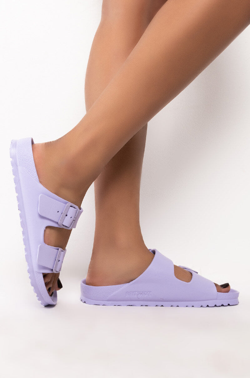 Side View Birkenstock Arizona Eva Purple Fog Sandal
