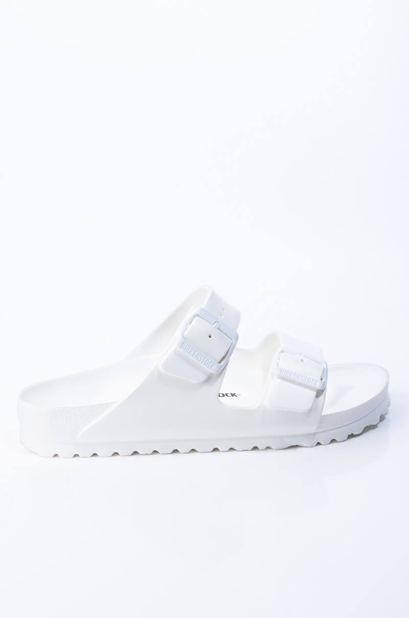 Back View Birkenstock Arizona Eva Sandals in White