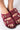 Full View Birkenstock Arizona Shearling Sandal In Maroon