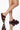 Front View Birkenstock Arizona Wool Sandal In Red Black