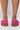 Back View Birkenstock Sienna Fuchsia Tulip Suede Sandal