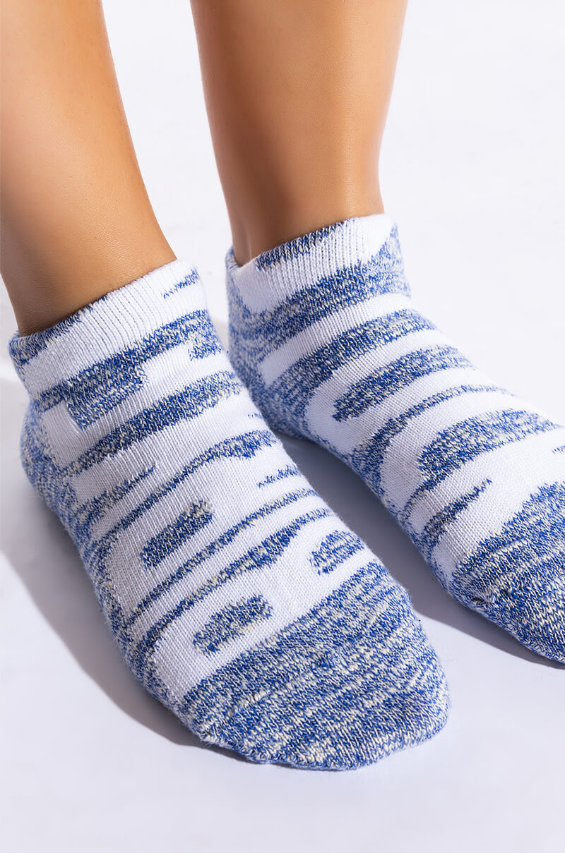 Back View Birkenstock Slub Ankle Socks
