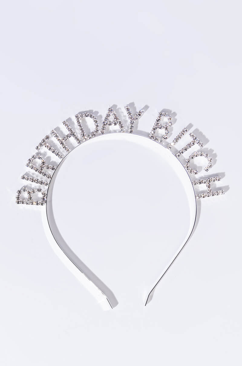 Side View Birthday Essentials Rhinestone Headband