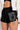 Side View Black Queen High Rise Denim Short