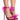 Front View Black Tie Moment Bow Stiletto Sandal In Pink