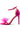 Back View Black Tie Moment Bow Stiletto Sandal In Pink