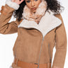 Front View Bleecker Street Suede Moto Jacket