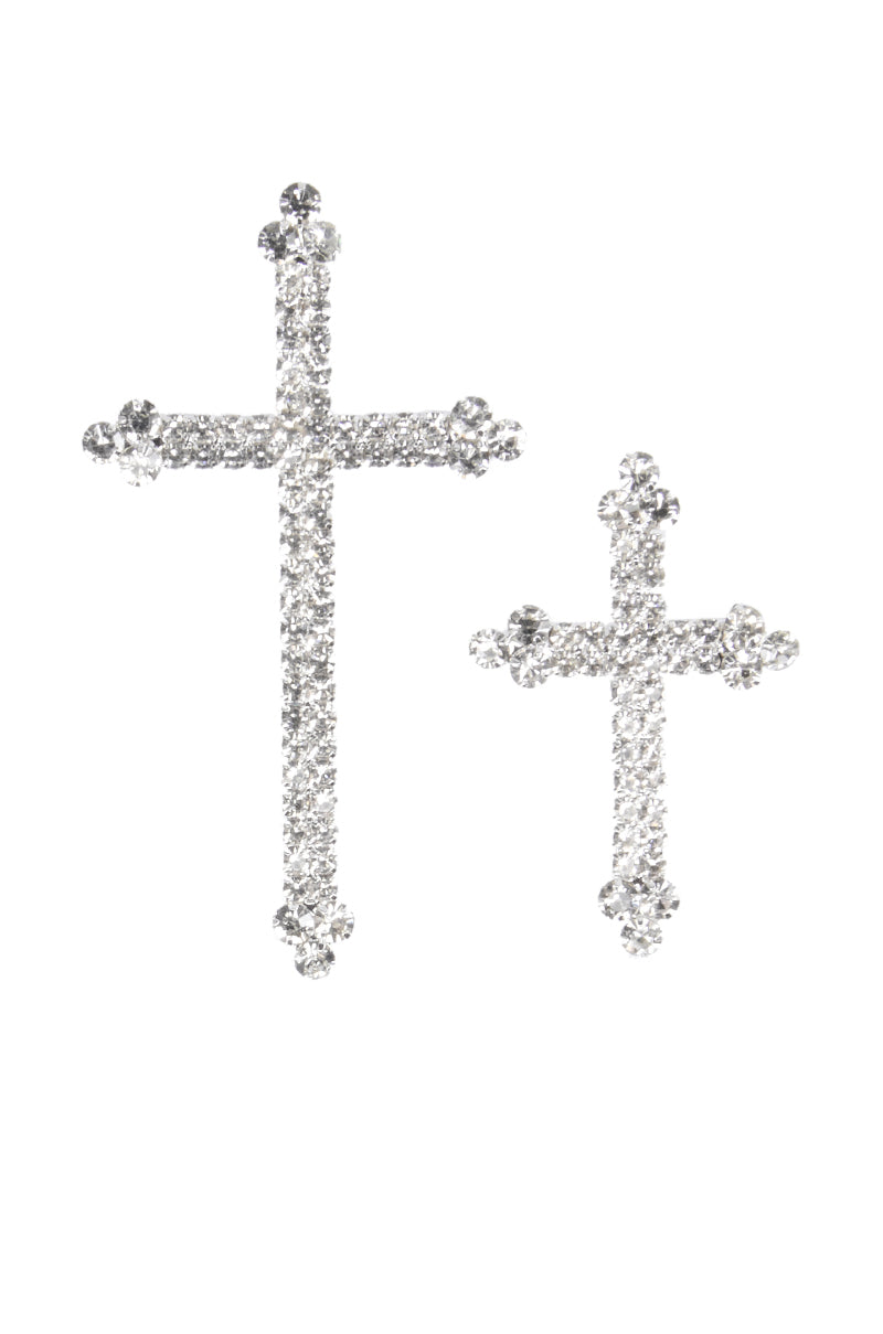 Side View Bless Me Cross Brooch Pack