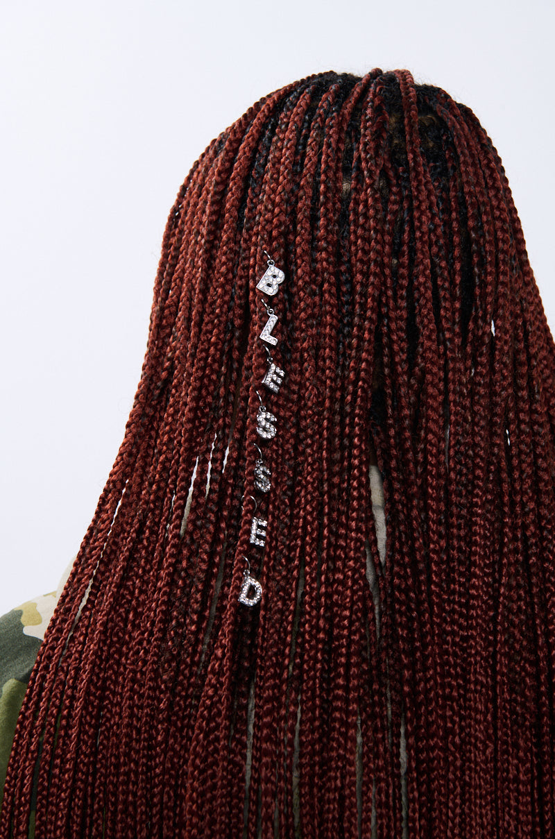 Front View Blessed Hair Charms 0