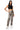 Side View Blinding Lights Ruched Metallic Faux Leather Jogger