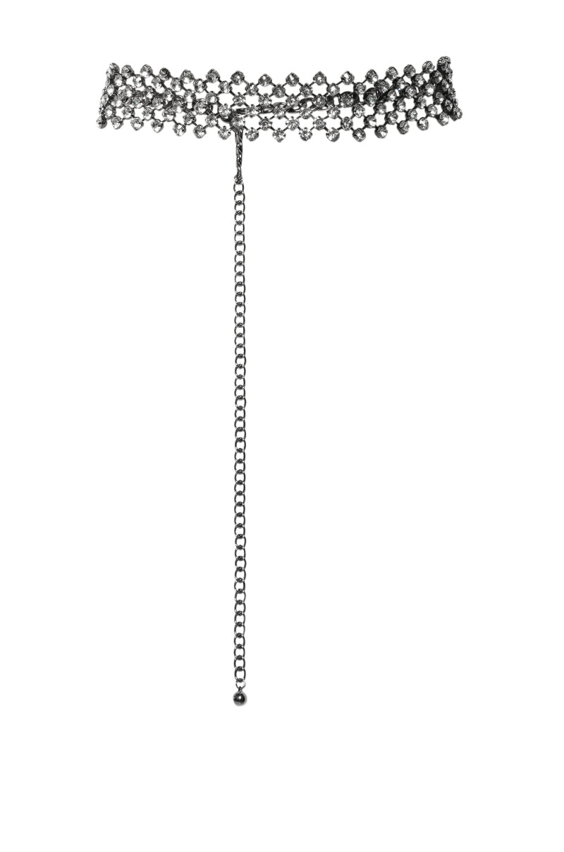 Side View Bling Babe Chain Belt