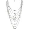 Side View Bling Closure Layered Necklace