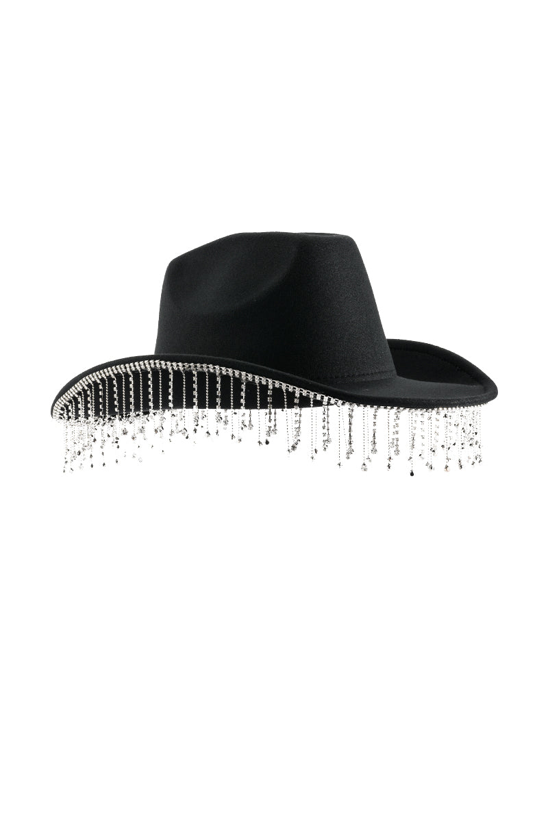 Back View Bling Cowboy Hat