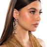 Front View Bling Fishin Earring In Gold