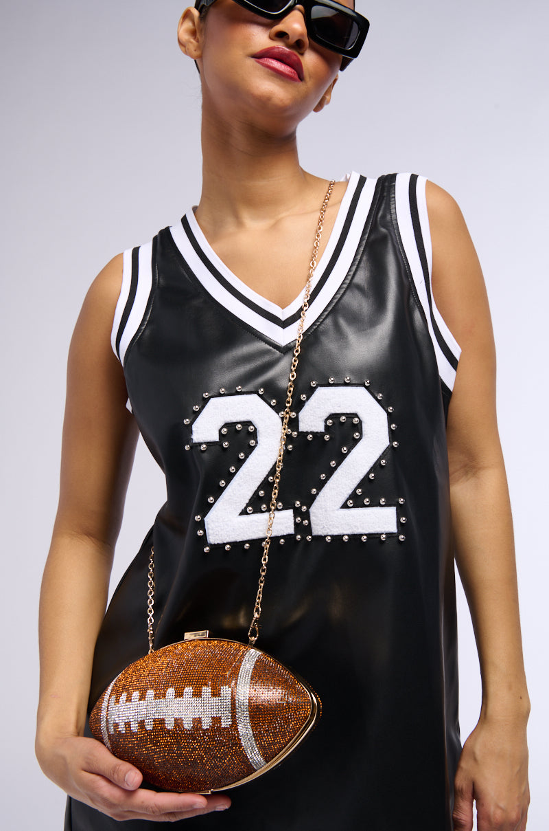 Side View Bling Football Bag