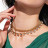 Front View Bling It On Rhinestone Necklace Set