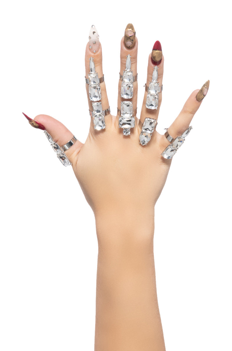Front View Bling Of Armor Ring Set 0