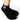 Front View Bling Smiley Face Socks In Black