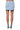 Extra View Blinged Out Denim Raw Hem Mini Skirt