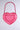 Side View Blossom Acrylic Heart Bag