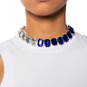 Front View Blue Baby Necklace