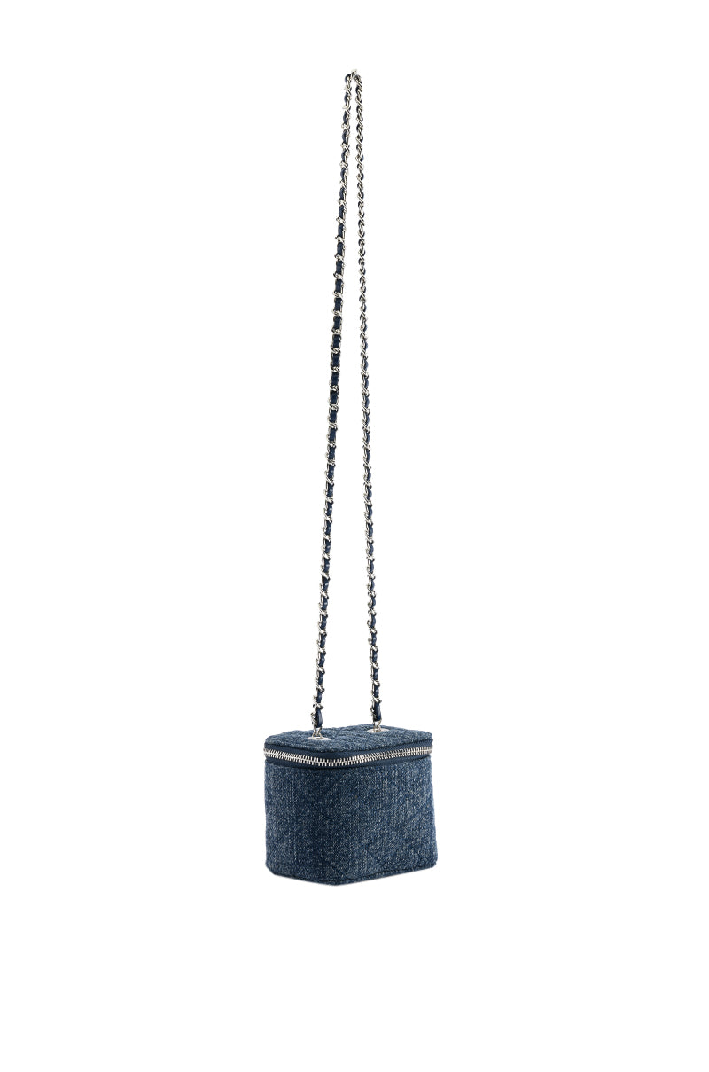 Back View Blue Jean Mini Purse