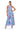 Front View Blue Skies High Neck Floral Jumpsuit