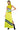 Front View Bondi Patchwork Hooded Maxi Dress