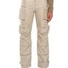 Front View Bonne Soiree Cargo Faux Leather Pants