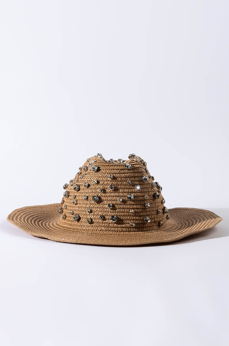 Detail View Boot Scoot Raffia Gem Cowboy Hat