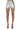 Detail View Born To Shine Metallic Shorts In Silver