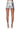 Extra View Born To Shine Metallic Shorts In Silver