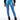 Front View Born To Shine Metallic Skinny Pants In Light Blue