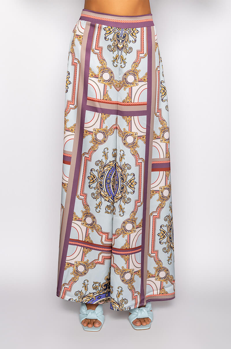 Back View Boss Up Wide Leg Palazzo Pants