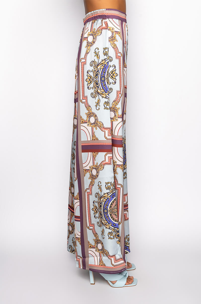 Detail View Boss Up Wide Leg Palazzo Pants