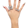 Front View Bow Baby Ring Set