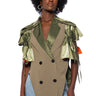 Front View Bowery Deconstructed Military Vest