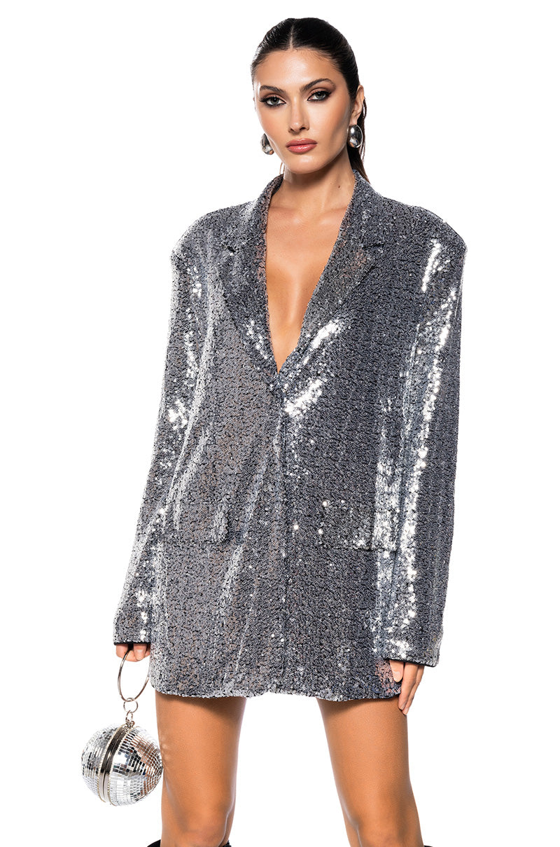 BOYFRIEND SEQUIN BLAZER – AKIRA