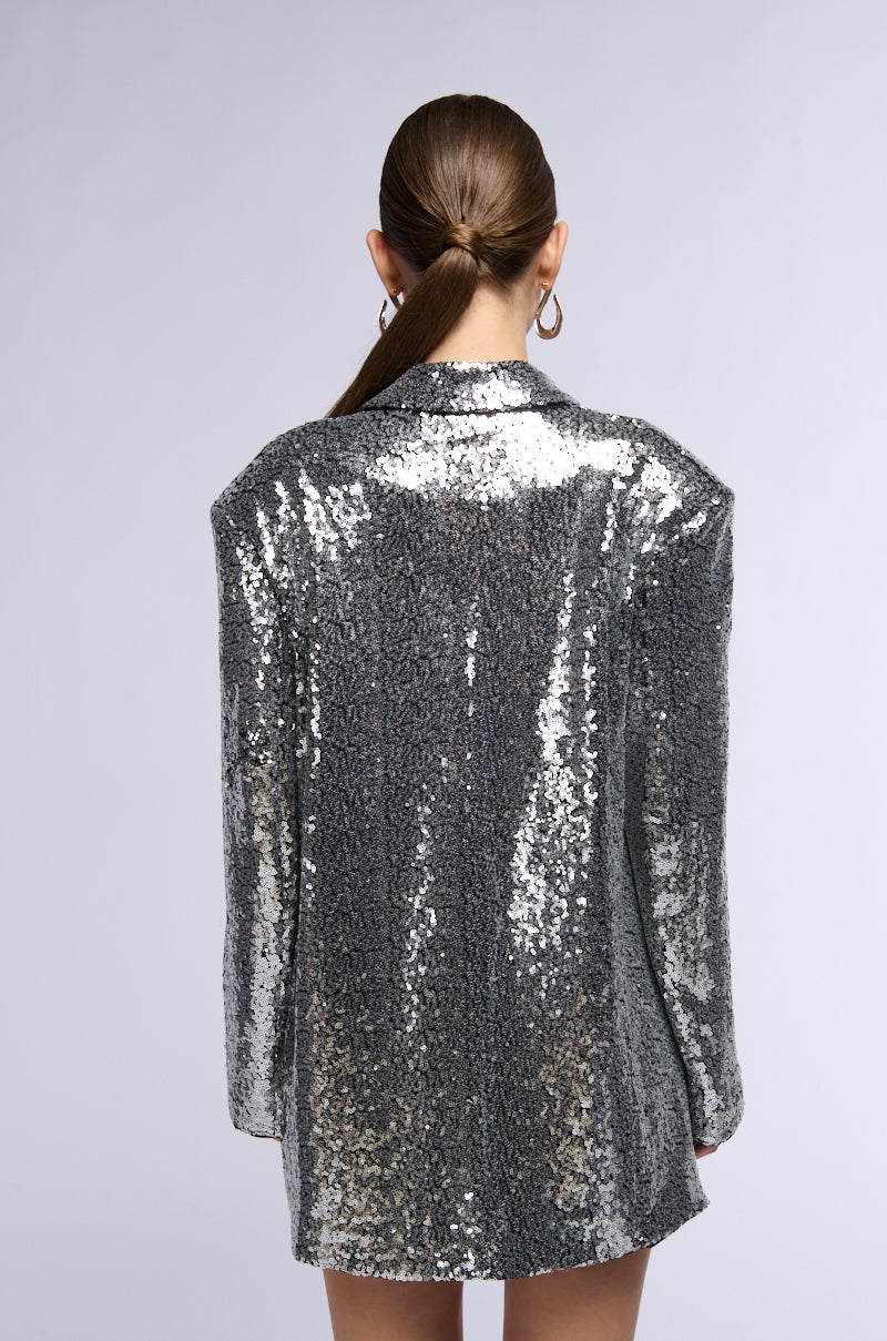 BiBi Star Pattern Sequin Blazer