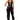 Front View Break It Down Faux Leather Relaxed Fit Jumpsuit