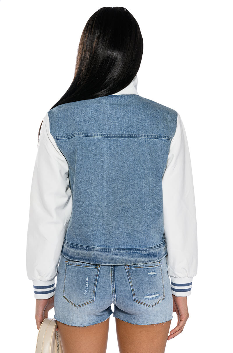 Extra View Bridgehampton With It Denim Rib Jacket