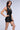 Back View Bring It Embellished Cowl Neck Mini Dress In Black