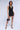 Full View Bring It Embellished Cowl Neck Mini Dress In Black