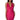 Front View Bring It Embellished Cowl Neck Mini Dress In Hot Pink