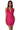 Front View Bring It Embellished Cowl Neck Mini Dress In Hot Pink